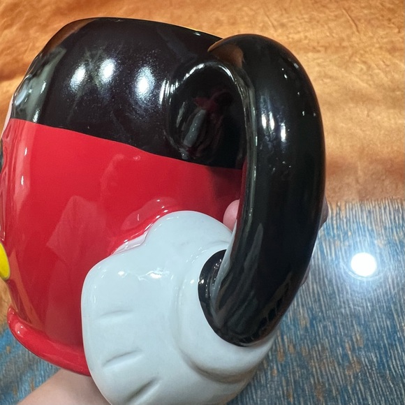 Disney Parks Mickey Mouse 3D handle arm hand pants and graphic black red - Picture 4 of 9